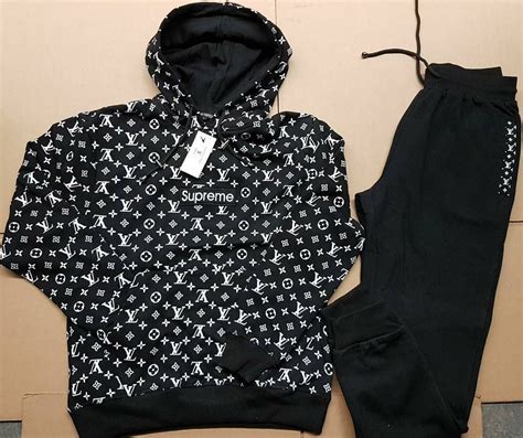 jogging louis vuitton supreme|louis vuitton jogger suit.